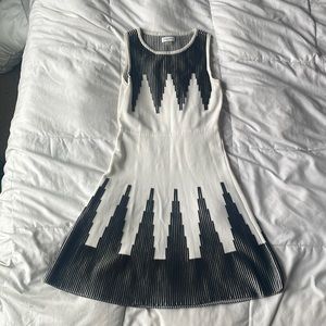 Calvin Klein dress, small, white with black accent